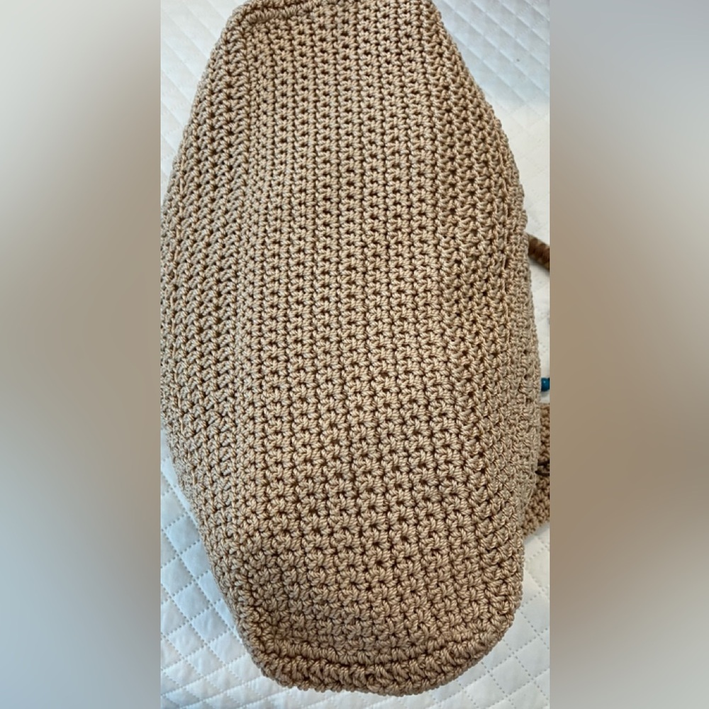 The Sak Beige Crochet Hobo Bag with Braided Handle - Picture 4 of 9